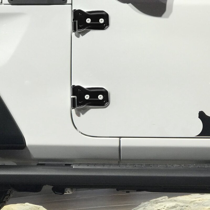Dørhængsel dækbeskytter beskyttelsessæt til jeep wrangler jl & ubegrænset biltilbehør