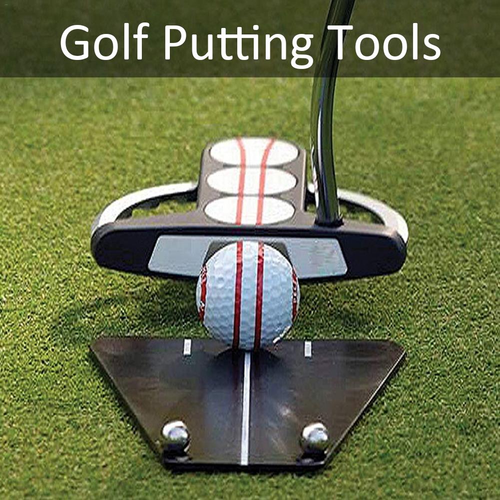 For Golf Putting Mirror Training Alignment Black Portable Mirror For Golf Aid Alignment Tools