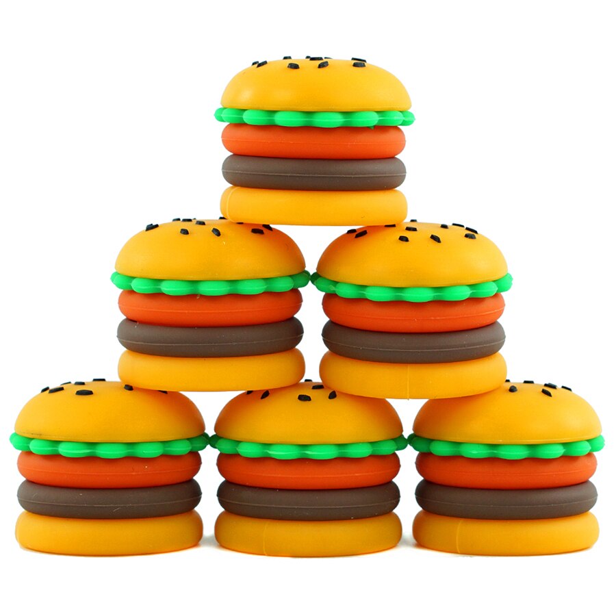 10pcs 5ml Silicone Container Wax Non-stick silicone storage bottles jars Silicone slick Container For Oil Wax