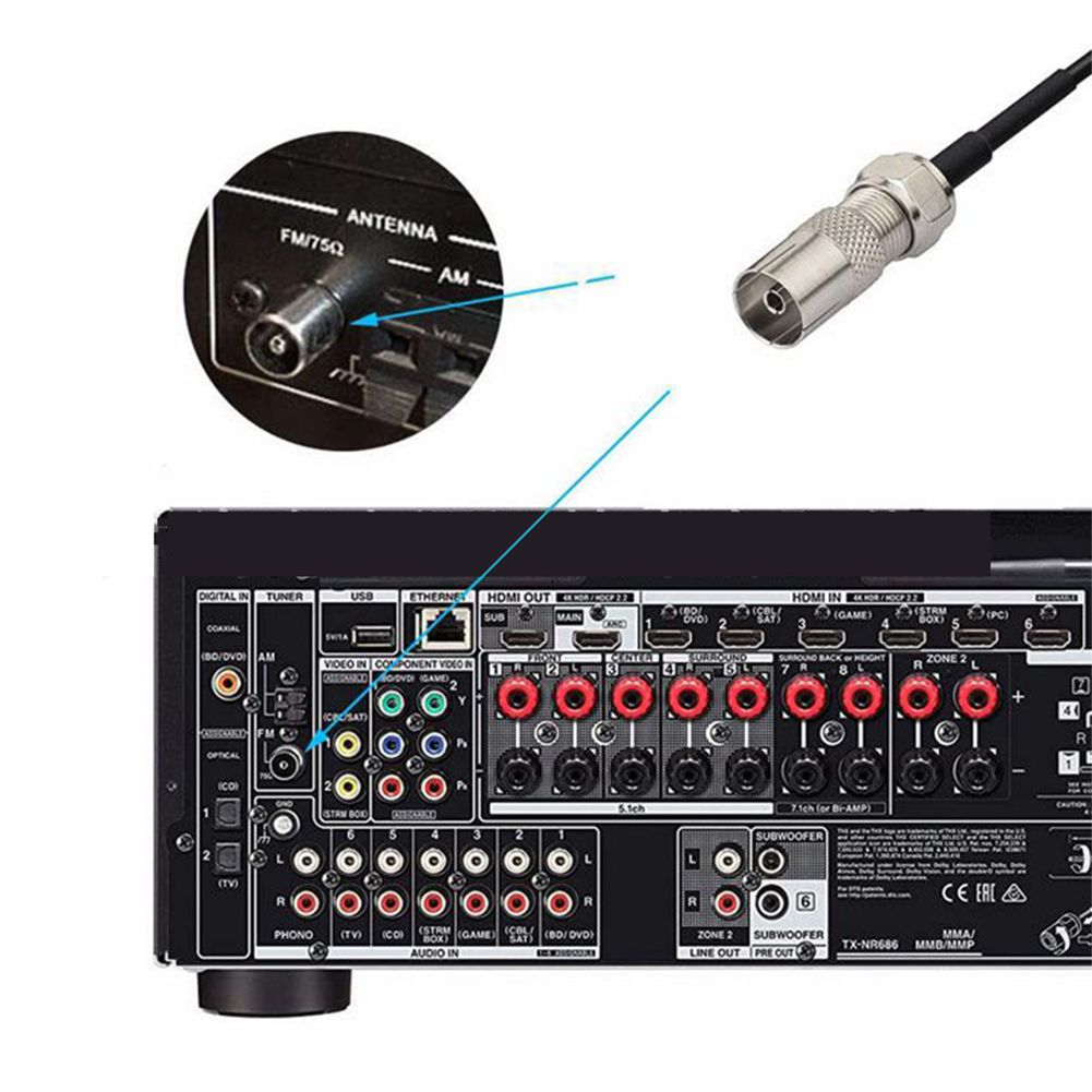 Versteckte selbstklebende Montage AM FM Radio Antenne Female Head To TV 3,5 Mono FM Schafhorn Antenne für Fahrzeug Auto LKW SUV