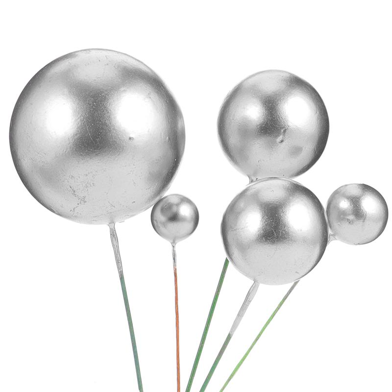 30 Pcs Foam Ball Cake Topper Birthday Cake Topper Dessert Ornaments For Birthday Cake Baking Decorative Cake Props