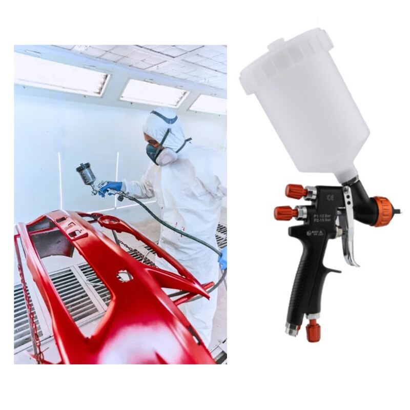 Air Paint Spray Nozzle Tool Painting Sprayer Pot Capacity 600ml Easy to Clean 1.3mm Nozzle Repair Tool