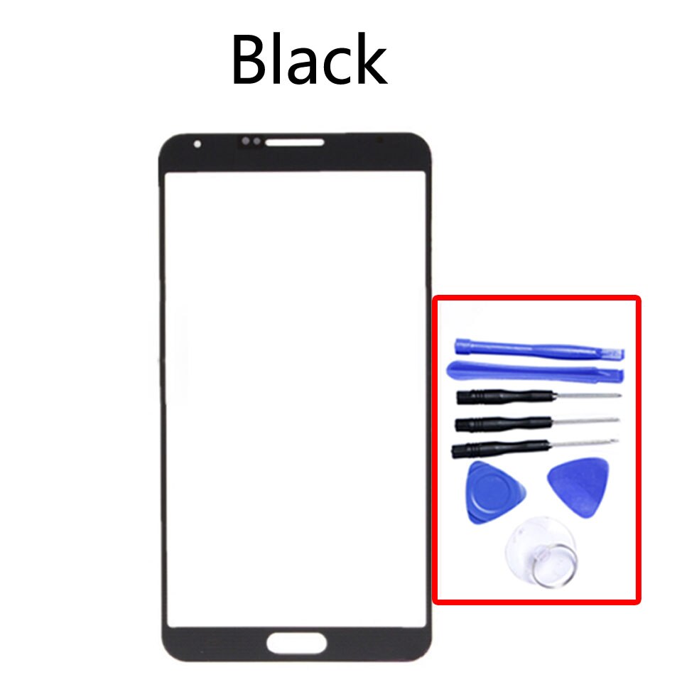 Touchscreen Voor Samsung Galaxy Note 3 Neo Note 3 Lite SM-N750 N750 N7505 7508V N7508 LCD Front Outer Glas touch Screen Lens: Black-With tool