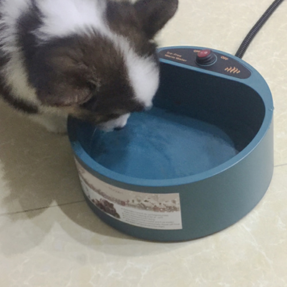 Wintervoerbak voor honden, katten, verwarmde voerbak, constante temperatuurbak, verwarmde isothermische bak, automatische waterbak