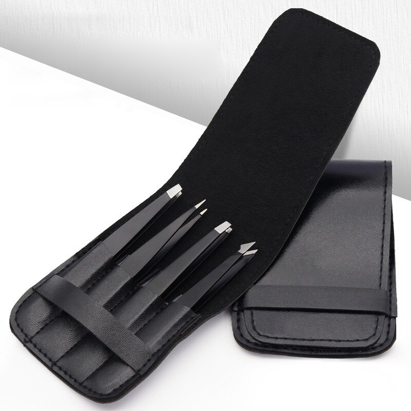 Ensemble de pincettes en acier inoxydable antistatique, outils d'entretien, ciseaux de beauté, pincettes de précision, outils de réparation pour sourcils 4/5 pièces