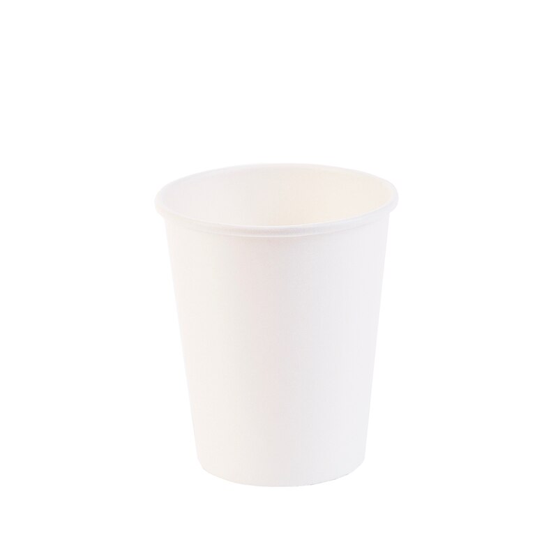 100Pcs Dikke Witte Papier Cup Wegwerp Thee Melk Kopje Koffie Cup Feestartikelen