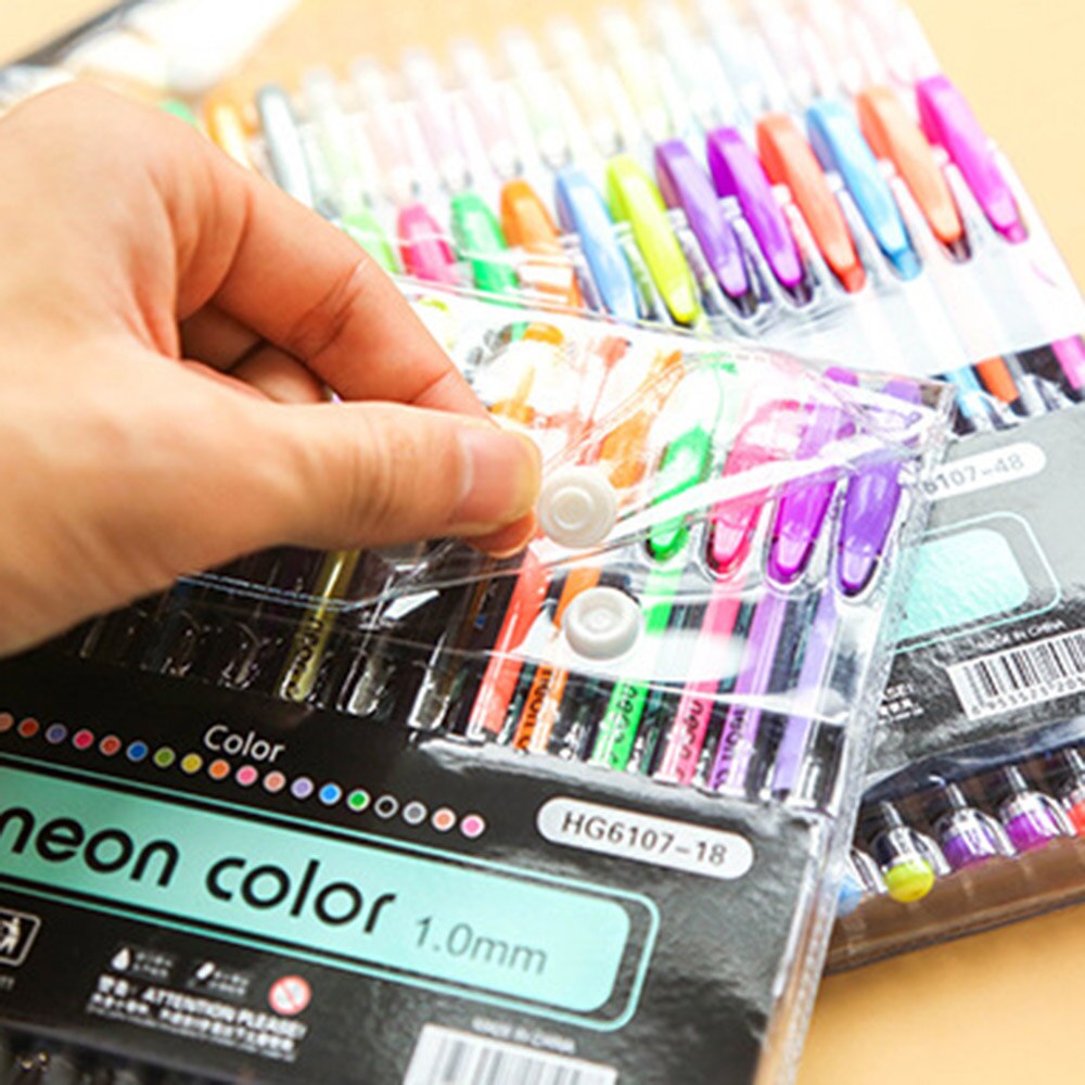 Multi Color Rainbow Highlighter Gel Pen Balpennen Handgrepen Schrijven Kleurrijke Inkt Voor Scrapbooking Tekening Student Schilderen