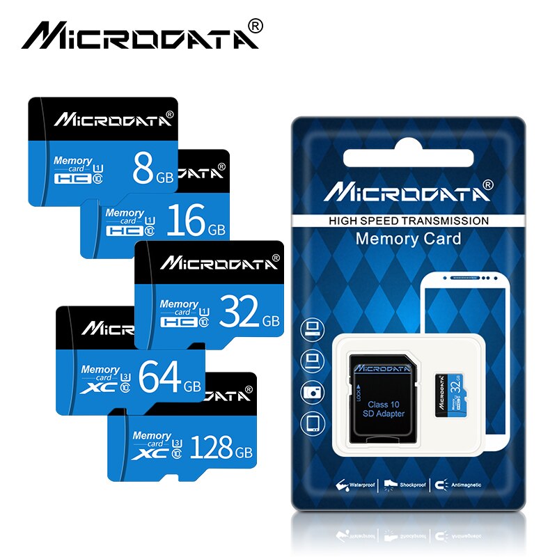 Tarjeta de memoria microSD para Samsung, tarjeta flash class10 de alta velocidad de 128gb, 64gb, 32gb, 16gb y 8gb