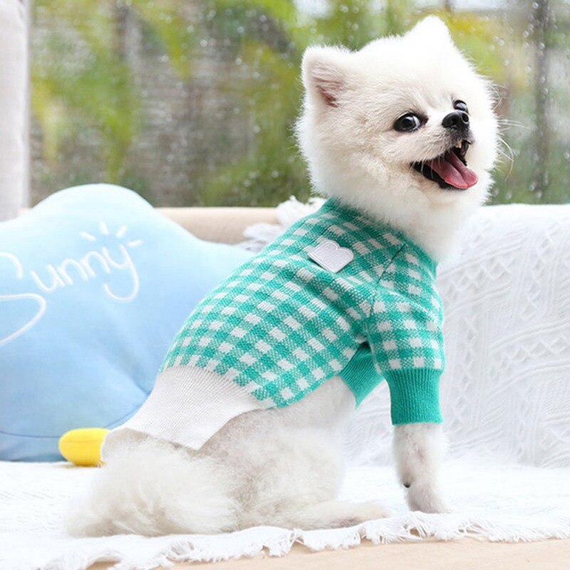 Plaids Warm Hond Kleding Puppy Jasje Kat Kleding Hond Trui Winter Hond Jas Kleding Voor Kleine Honden Chihuahua S-2XL