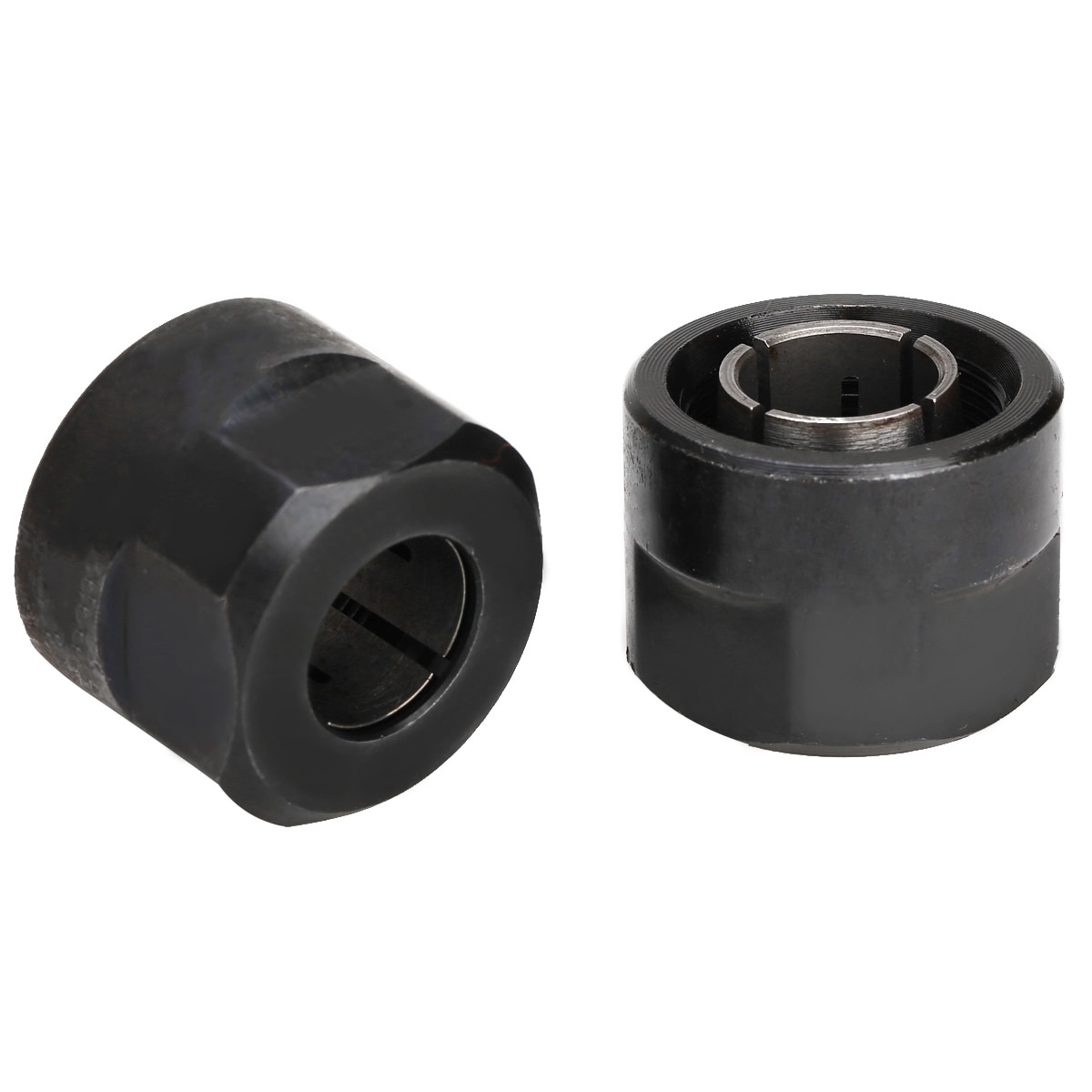 Practical 2Pcs Collet 1/2" 12.7mm 12mm Durable Router Collets For HITACHI 23421 M12VE M12VC M12V2 M12SE