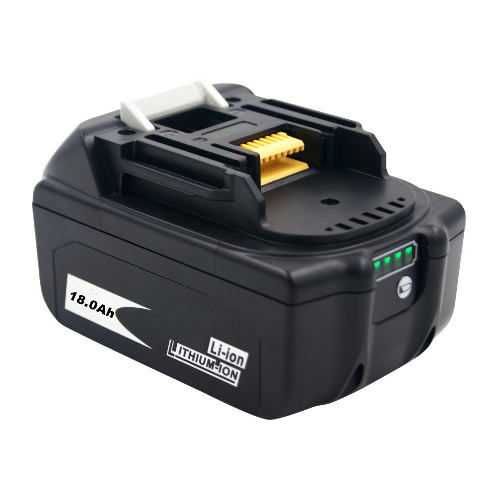 Alkuperäinen makita 18v 18000 mah 18.0ah ladattava sähkötyökalun akku led-litiumionin vaihto-lxt  bl1860b bl1860 bl1850: lla