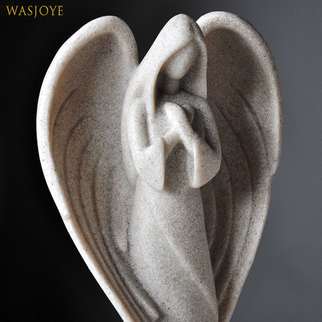 European Guardian Angel Sculpture Decoration Living Room Study Statue Crafts Retro Home Accessories Prayer Angel