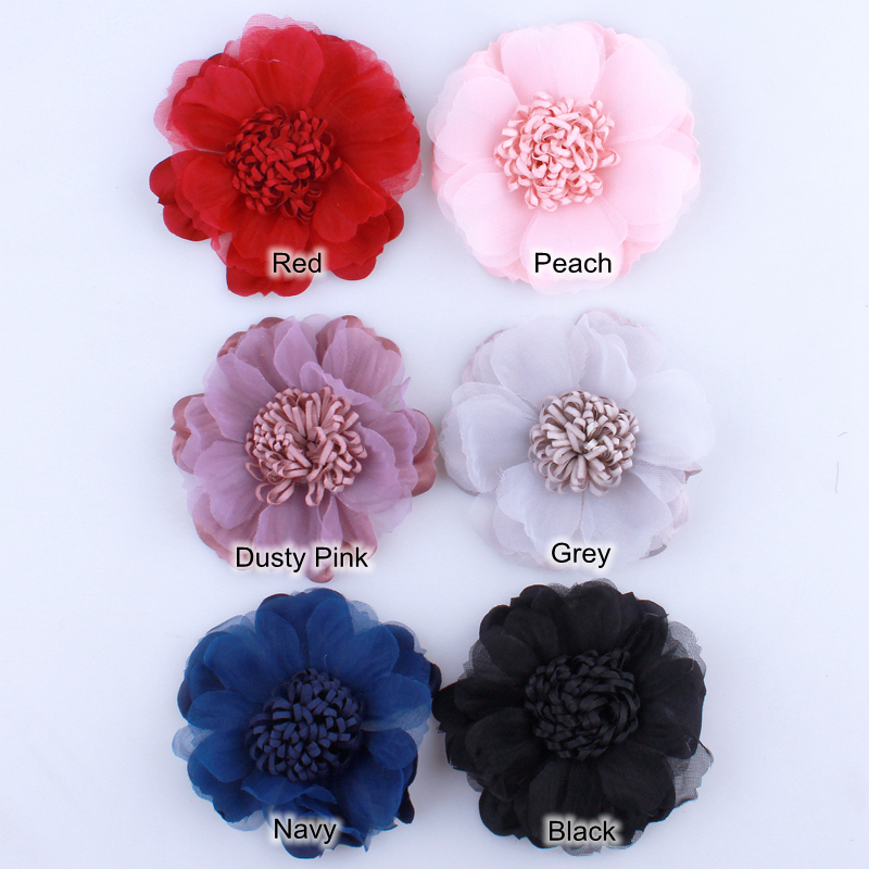 5 sztuk 9CM noworodka tiul jedwabne tkanina w kwiaty na zaproszenie na ślub sztuczny kwiat robić dekoracji sukni