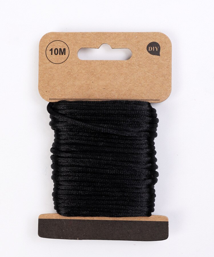 10 Meters Braided Macrame Silk Macrame Cords Rope Thread Wire 2.5 mm DIY Satin Bracelets Making Findings Beading LT20: XT57