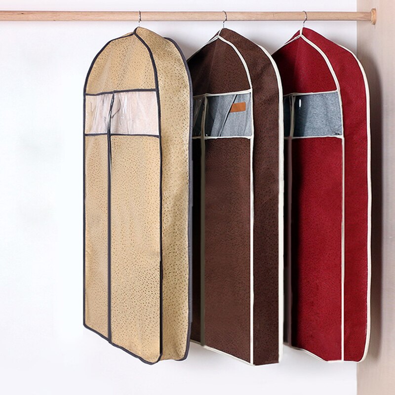 1Pc Huishoudelijke Stof Kleding Opbergtas Kleding Covers Jas Bont Kleding Stofkap Dikke Niet-geweven Stof Drie-Dimensionale
