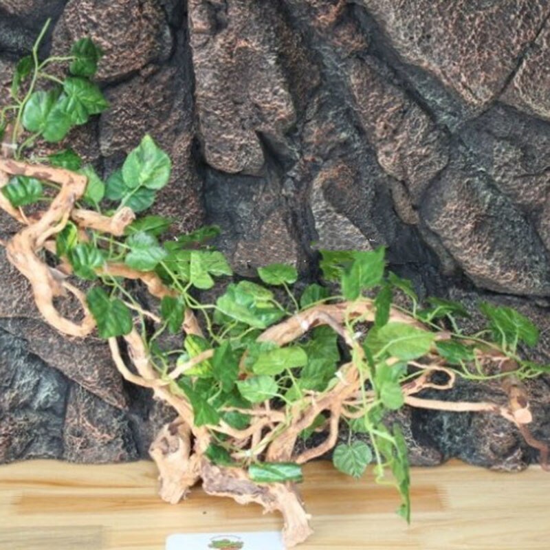 2M Artificial Jungle Flexible Vine Bendable Reptile Terrarium Climber Habitat Decoration Pet Vivarium Terrarium Decor