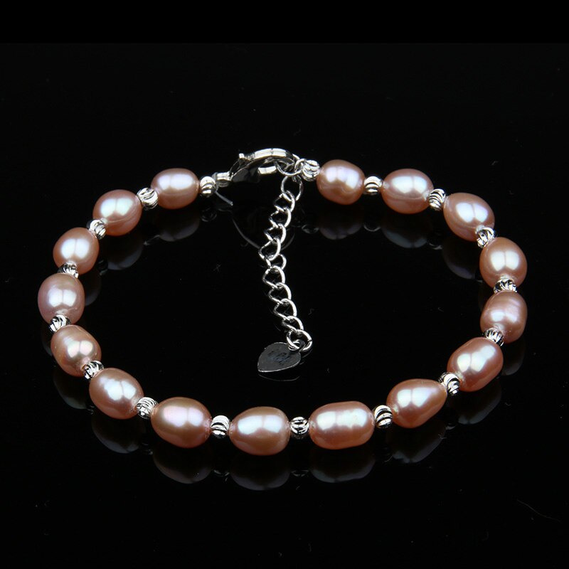 100% braccialetti di perle d'acqua dolce naturali braccialetto di perle naturali per le donne braccialetti di polsini avvolgere il braccialetto di perle: 2