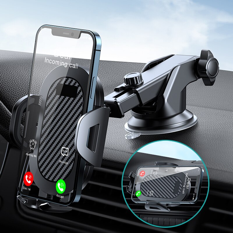 GETIHU Gravity Sucker Car Phone Holder Mount Stand GPS Telefon Mobile Cell Support For iPhone 13 12 Samsung Xiaomi 11 Huawei LG