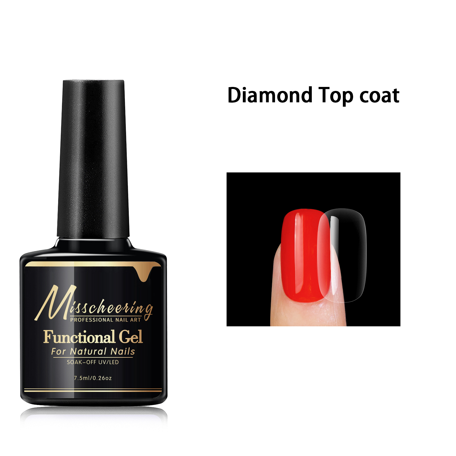 30ml large capacity nail art functional glue durable and scratch resistant suitable for nail art nail tools: Brown