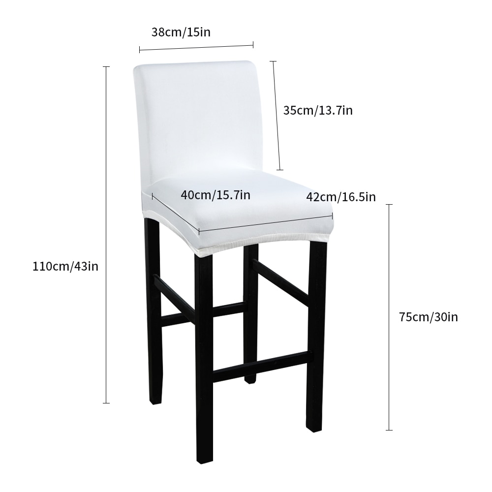 Juniune | stolbetræk solide sædebetræk til barstolstole hotelcover banketdekoration eller bar