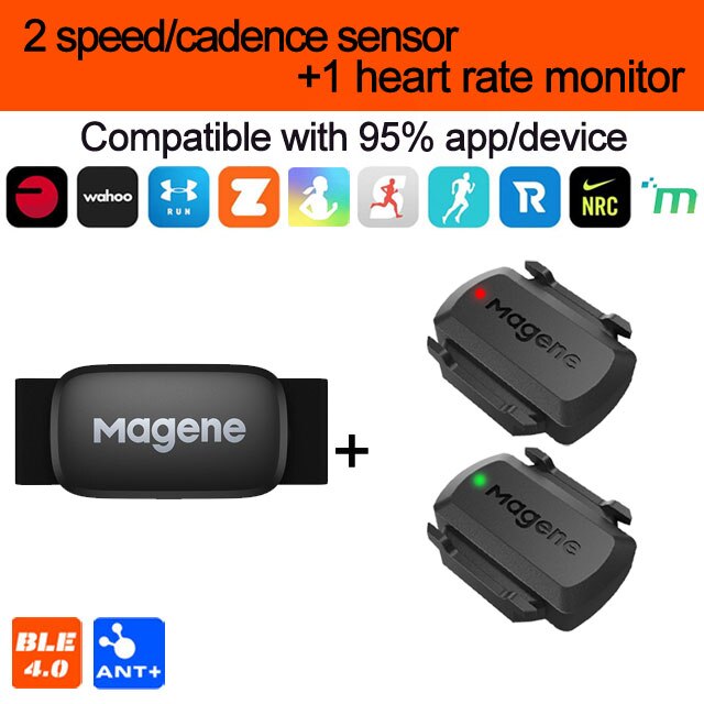 Magene H64 Hartslagmeter Borstband Ant + &amp; Bluetooth 4.0 Hartslagsensor IP67 Waterdichte Dual Modus Snelheid cadanssensor: Mode 15
