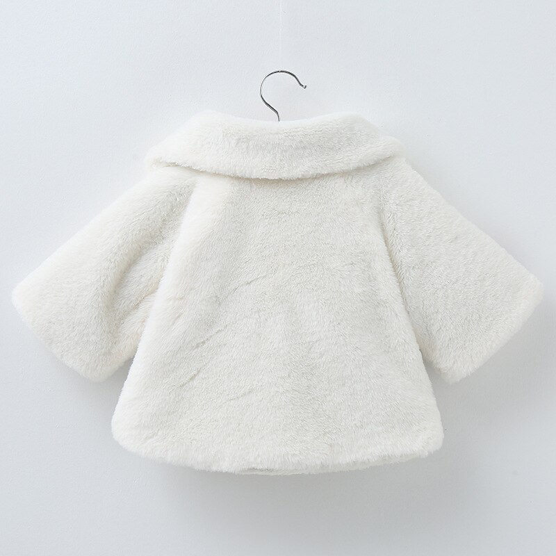 Manteau Cape en laine à col rabattu pour bébé fille, veste épaisse Vintage Rose, vêtements d'extérieur, automne hiver