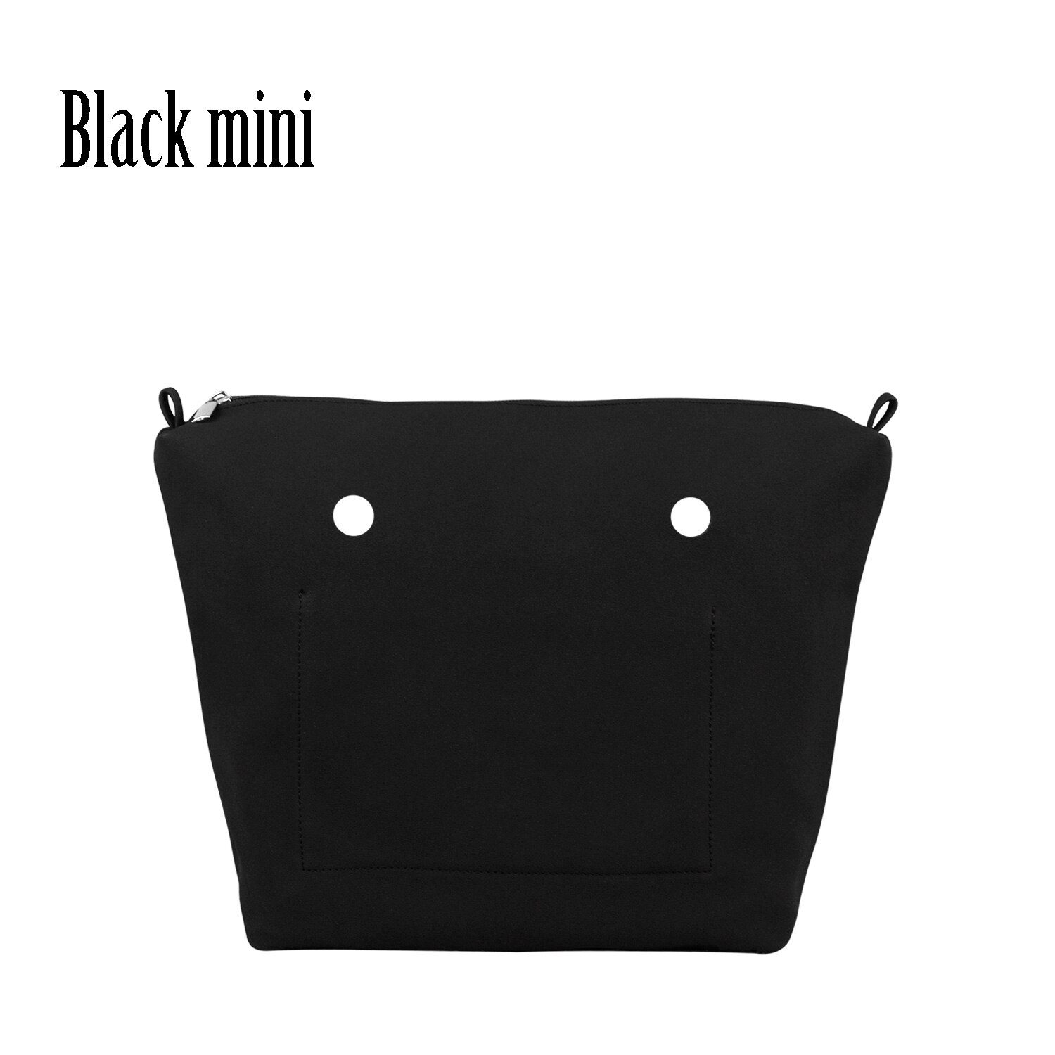 New DELL'UNITÀ di ELABORAZIONE del Rivestimento Impermeabile Nubuck Frosted Inserto In Pelle Con Cerniera Tasca Interna per Obag Classic Mini orga per O Delle Donne DEL SACCHETTO borsa: black mini