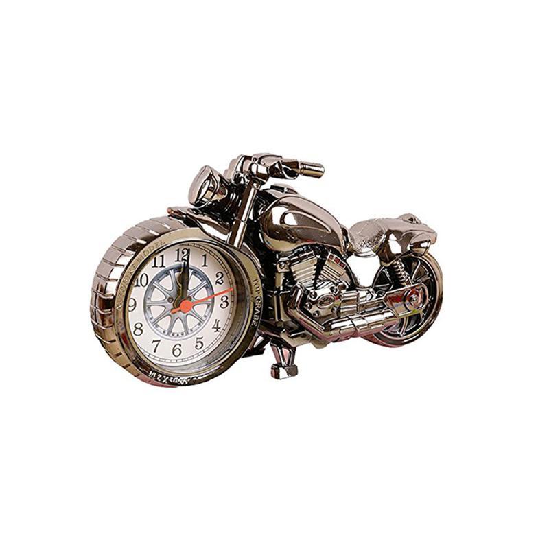Lyxig vintage gammal stil kvarts väckarklocka motorcykel modell unik för motorälskare barn