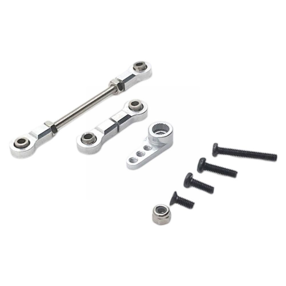 For wltoys mosquito car mini 1/28 rc car metal modification arm link & steering gear parts, steering gear link, steering and up to  a3 q 6