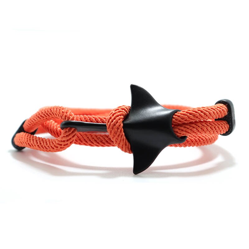 Pulsera Manta de para hombres y mujeres, 3 capas ajustables, cuerda de animales en el océano, accesorios, Pulseras de protección del medio ambiente: Bañado en rodio de imitación