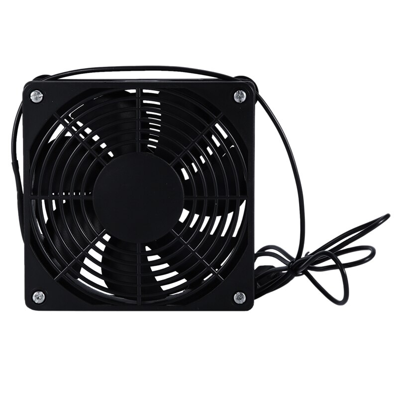 USB Cooling Fan for Router TV Box - 120x25mm - Quiet Operation - DC 5V - with Protective Grille: Default Title