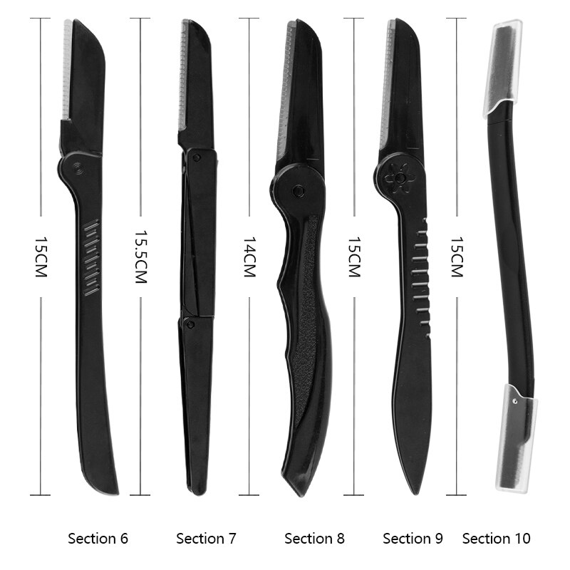 1Pcs Portable Makeup Eye Brow Razor Blade Eyebrow Trimmer Shaper Shaver Face Hair Remover Set Cosmetics Women