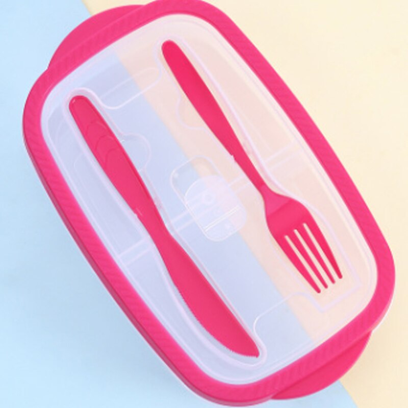 Plastic Bento Box 3 Styles Meal Storage Food Prep Lunch Box 2 Compartment Reusable Microwavable Containers Home Lunchbox