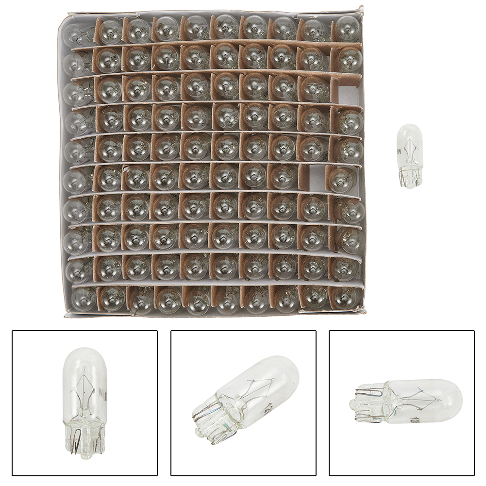 100 pièces 194 T10 cale claire panneau de bord à incandescence ampoules voitures camions motos tableau de bord ampoule lampe