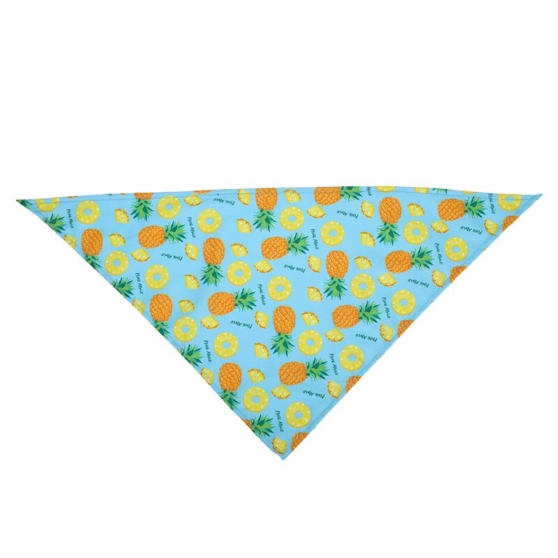 6 uds Fruta de verano impresión lavable perro Baberos con forma triangular del pañuelo bufanda para perros Q0KA