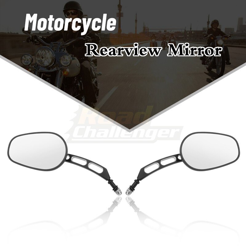 1 paire rétroviseur moto pour Harley 883 1200 48 noir barre fin miroir moto côté passager