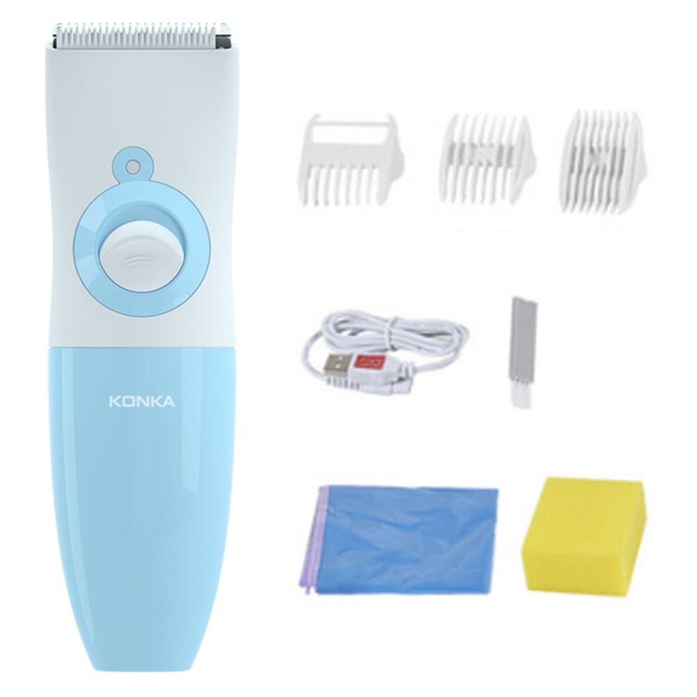 Konka Baby Tondeuse Stil Kids Tondeuse Cordless & Waterdicht Chargeable Abs Keramische Blade Haircutting Kit Voor Baby 'S