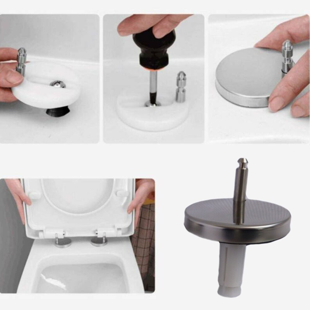 1 Pair Top Fix WC Toilet Seat Hinge Fittings Quick Release Hinges Replacement Hinges Fittings Arrivals