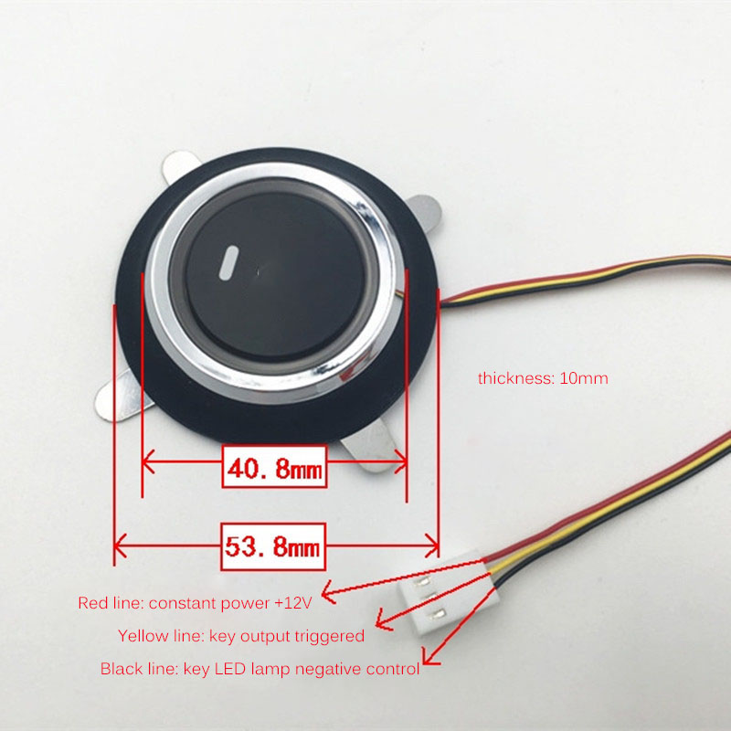 Hight 12V Auto Car Engine Start Stop Push Button Keyless Entry Ignition Starter Switch Convenient Easy Installation