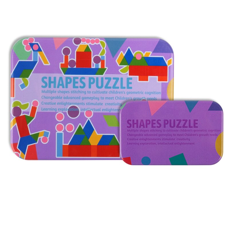 Houten Patroon Dieren Puzzel Vorm Tangram Puzzel Sorteren Andstacking Game Educatief Speelgoed Voor Peuters: C