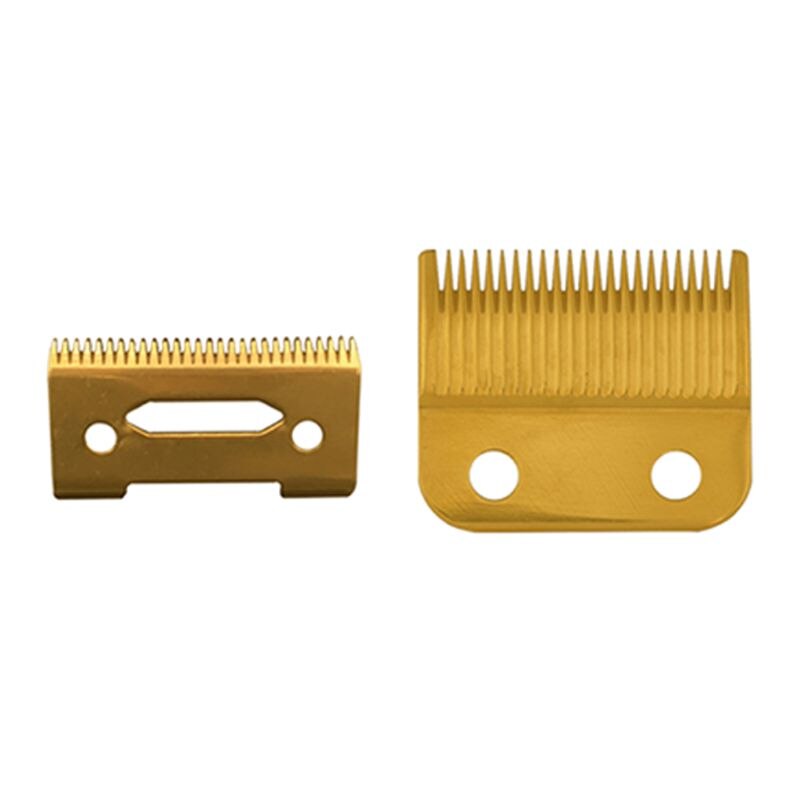 1 sæt stagger-tooth 2 hullers hårklipper trimmer keramisk metalblad til wahl 8504- serien hårklippere kit: Gd