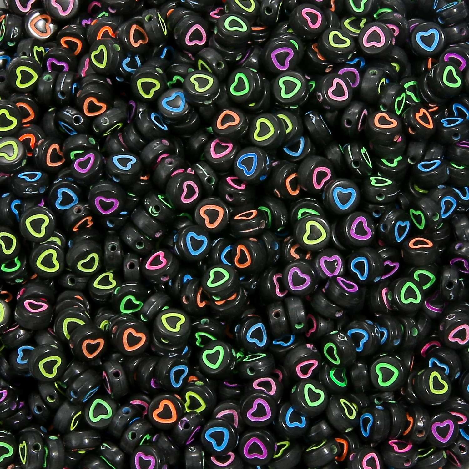 7mm Acryl Kralen Gemengde Letters - DIY Sieraden (Armband/Ketting) Ronde Plat Alfabet Afstandhouder 100stuks/Zak: Bruin