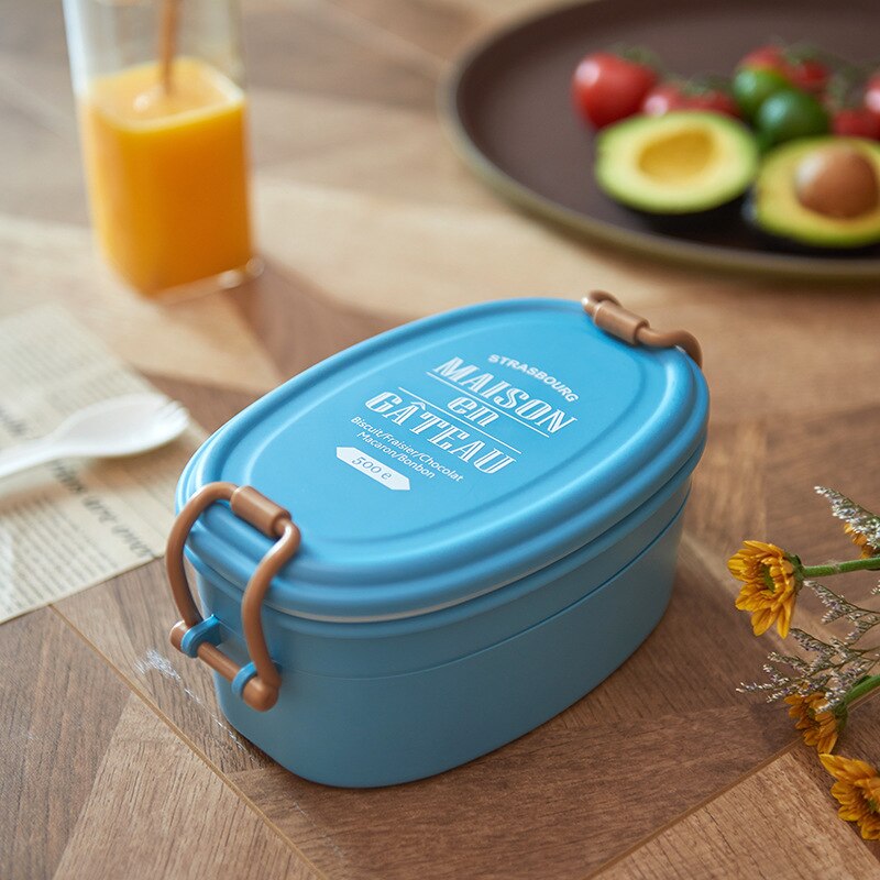 Women Lunch Box Leak-Proof Bento Box For School Kids Office Worker 2layers Microwave Tableware Meal Prep Food Storage Container