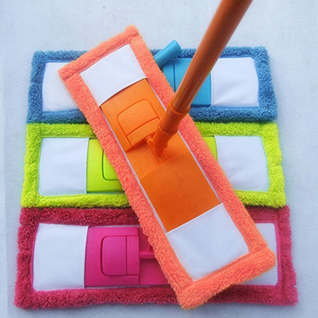 Coral Fleece Mop Cloth Head Home Cleaning Pad Coral Velet Refill Household Dust Mop Head Replacement швабра с отжимом #40