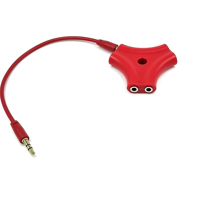 3.5mm audio aux kabel splitter 1 hann  to 5 hunn hodetelefon port for nettbrett  mp3 mp4 smart mobiltelefon 3.5 jack dele adapter