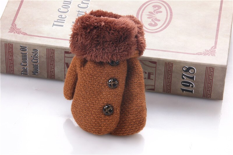 Gants luvas E Mittens Para O Bebê Enfant Mitaine Menino Menina Folha Manter Inverno Quente Luva Bebê