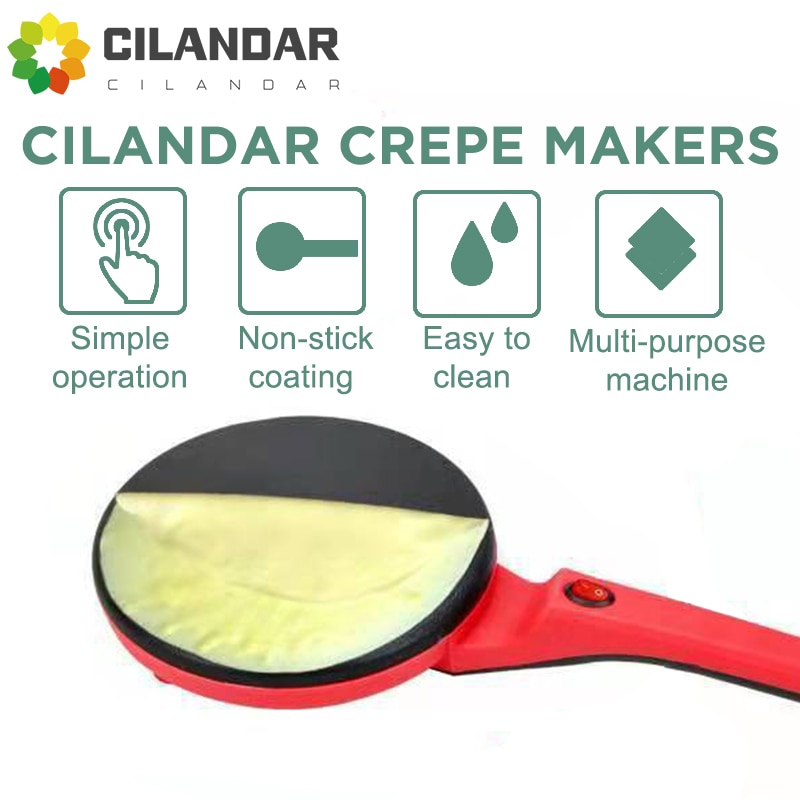 New2024electric Crêpe Maker Pizza Pfannkuchen maschine Antihaft-Bratpfanne Backform Kuchen maschine Küchengerät Koch werkzeuge 220v