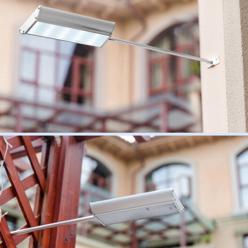 Solenergi gadelampe  ip65 vandtætte 70 led fjernbetjeninger 3.7v udendørs belysning integrerede induktive lamper