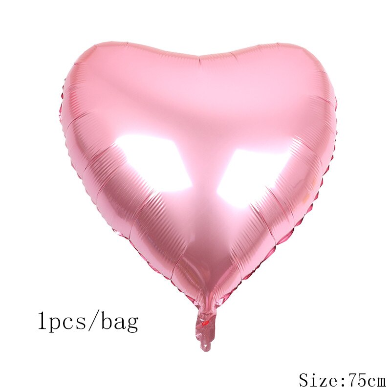 1Lot Grote Rode Lippen Folie Ballon Lip Roze Hart Helium Balaos Bruiloft valentijnsdag Decoratie Liefde Thema Party Paar levert: pink heart