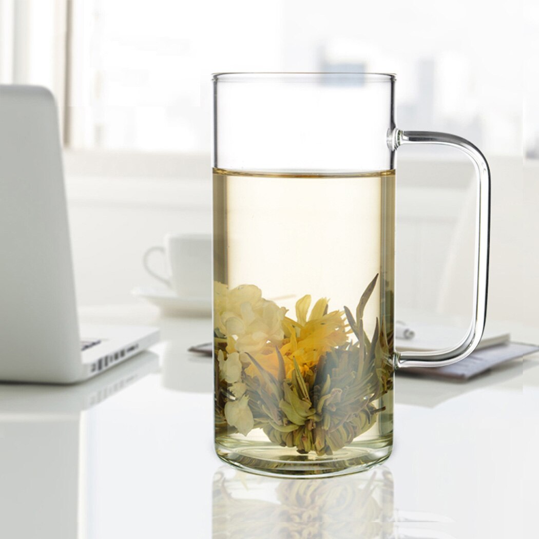 Large 700ml Coffee Mug Handmade Heat Resistance Clear Glass Coffee Mug Tea Milk Juice Water Beer Drinking Mug Office Drinkware